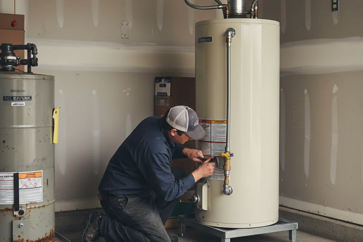 Water heater and shutoff valve replacement in Chicora